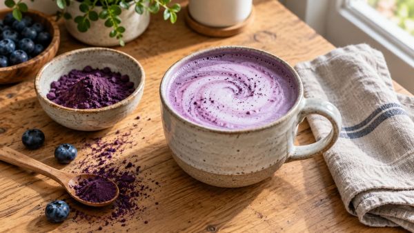 5 étapes simples pour un latté violet fait maison en un rien de temps